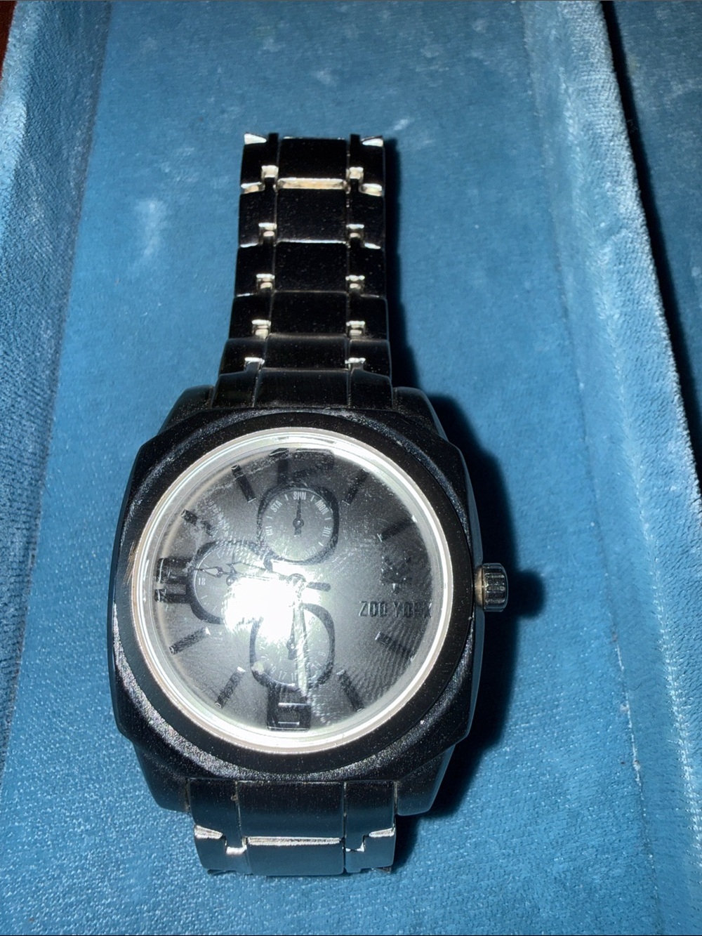 Zoo York Black Men's Metal Bracelet Watch - New